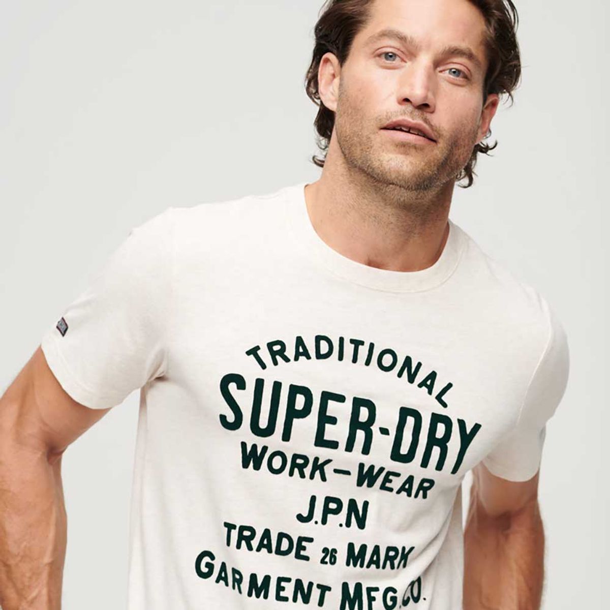 SUPERDRY - Camiseta Manga Corta Para Hombre Athletic Script Graphic Tee Superdry