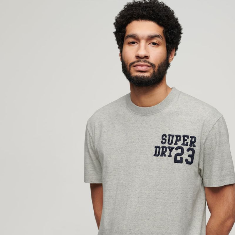 SUPERDRY - Camiseta Para Hombre Emb Superstate Ath Logo Tee Superdry