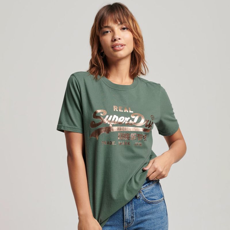 SUPERDRY - Camiseta Manga Corta Para Mujer Embellish Superdry