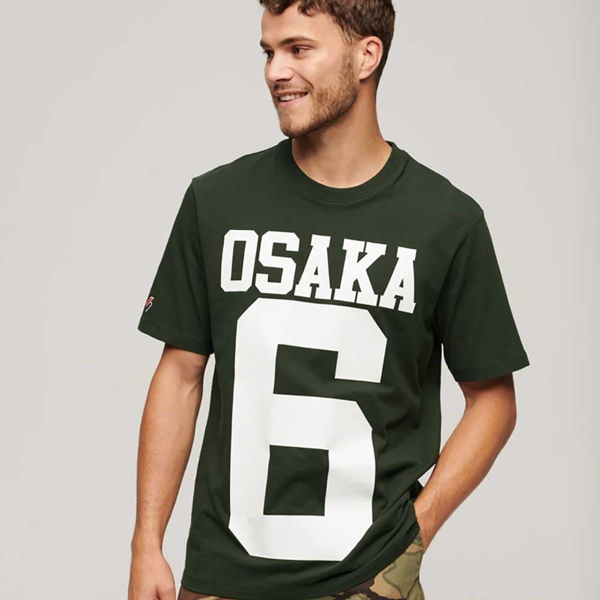 SUPERDRY - Camiseta Para Hombre Osaka Logo Loose Superdry