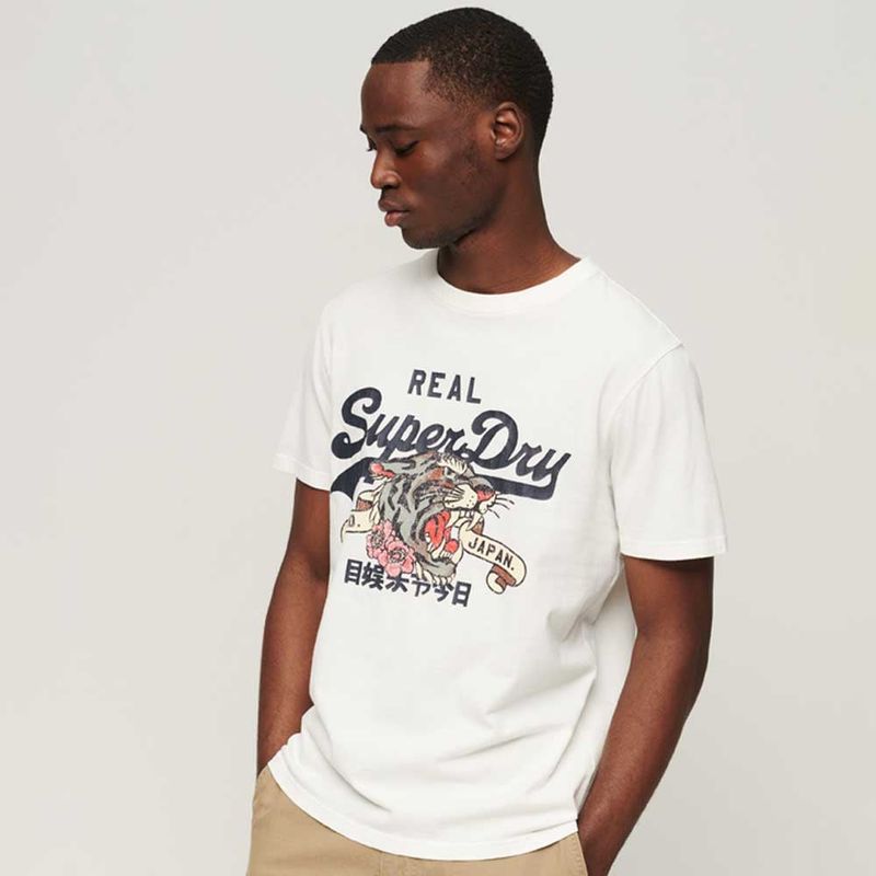 SUPERDRY - Camiseta Para Hombre Vintage Narrative Superdry