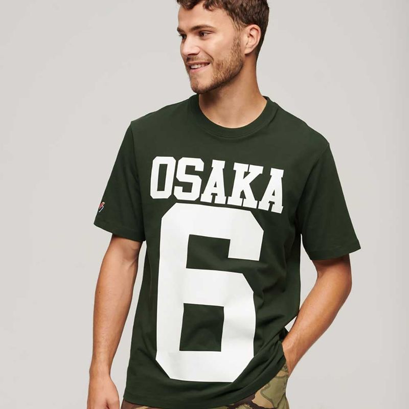 SUPERDRY - Camiseta Para Hombre Osaka Logo Loose Superdry