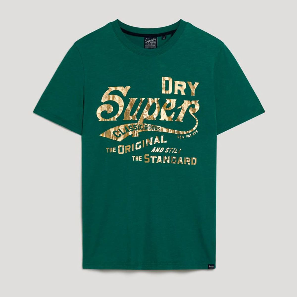 SUPERDRY - Camiseta Manga Corta Para Hombre Metallic Workwear Graphic Tee Superdry