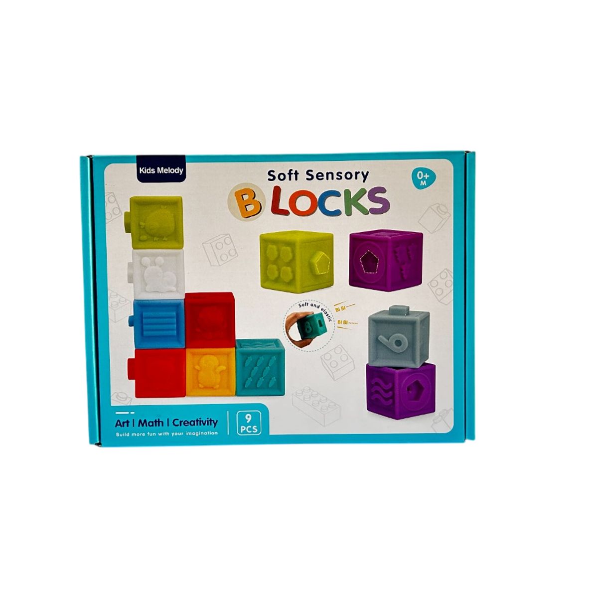 GENERICO - Bloques De Silicona Estimulación Para Bebés Montessori