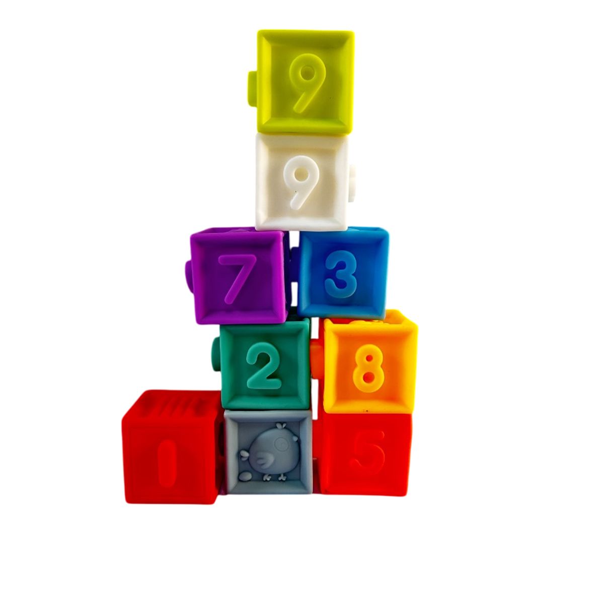 GENERICO - Bloques De Silicona Estimulación Para Bebés Montessori