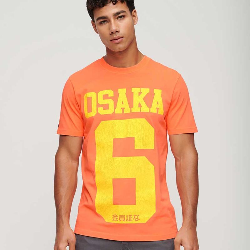 SUPERDRY - Camiseta Manga Corta Para Hombre Osaka Neon Graphic Superdry