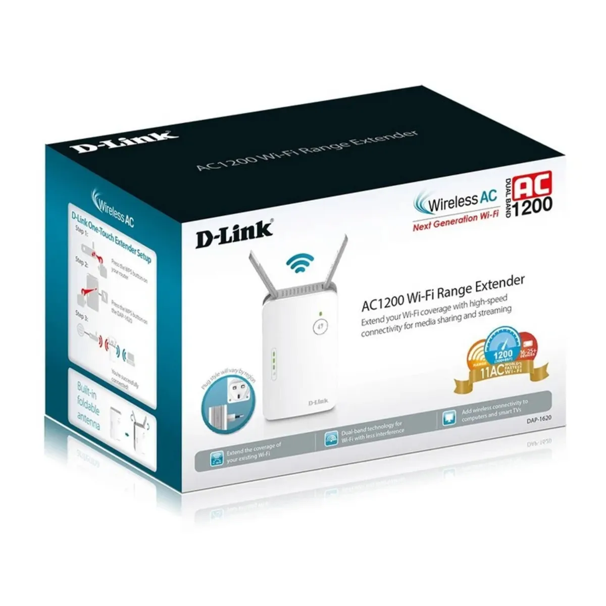 D-LINK - REPETIDOR EXTENSOR WIFI  D-LINK DOBLE BANDA  WIFI LAN