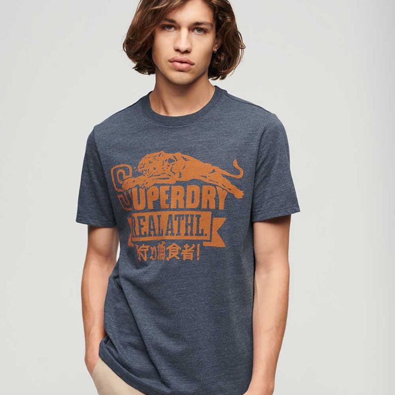 SUPERDRY - Camiseta Para Hombre Athletic College Graphic Superdry