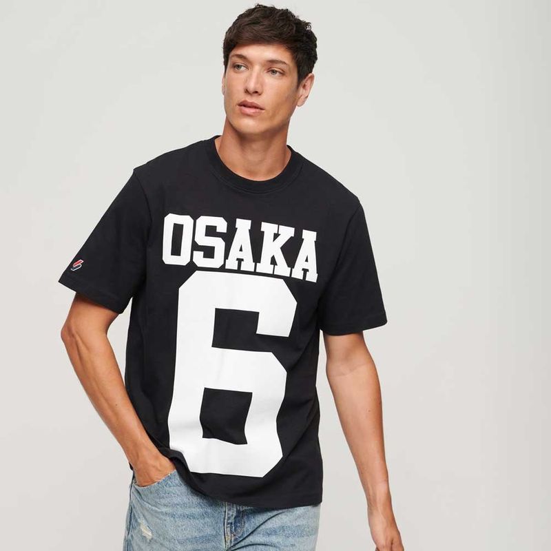 SUPERDRY - Camiseta Para Hombre Osaka Logo Loose Superdry