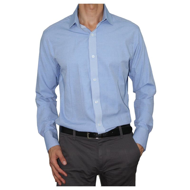 ARANZAZU - Camisa casual texturizada unicolor Aranzazu Charles
