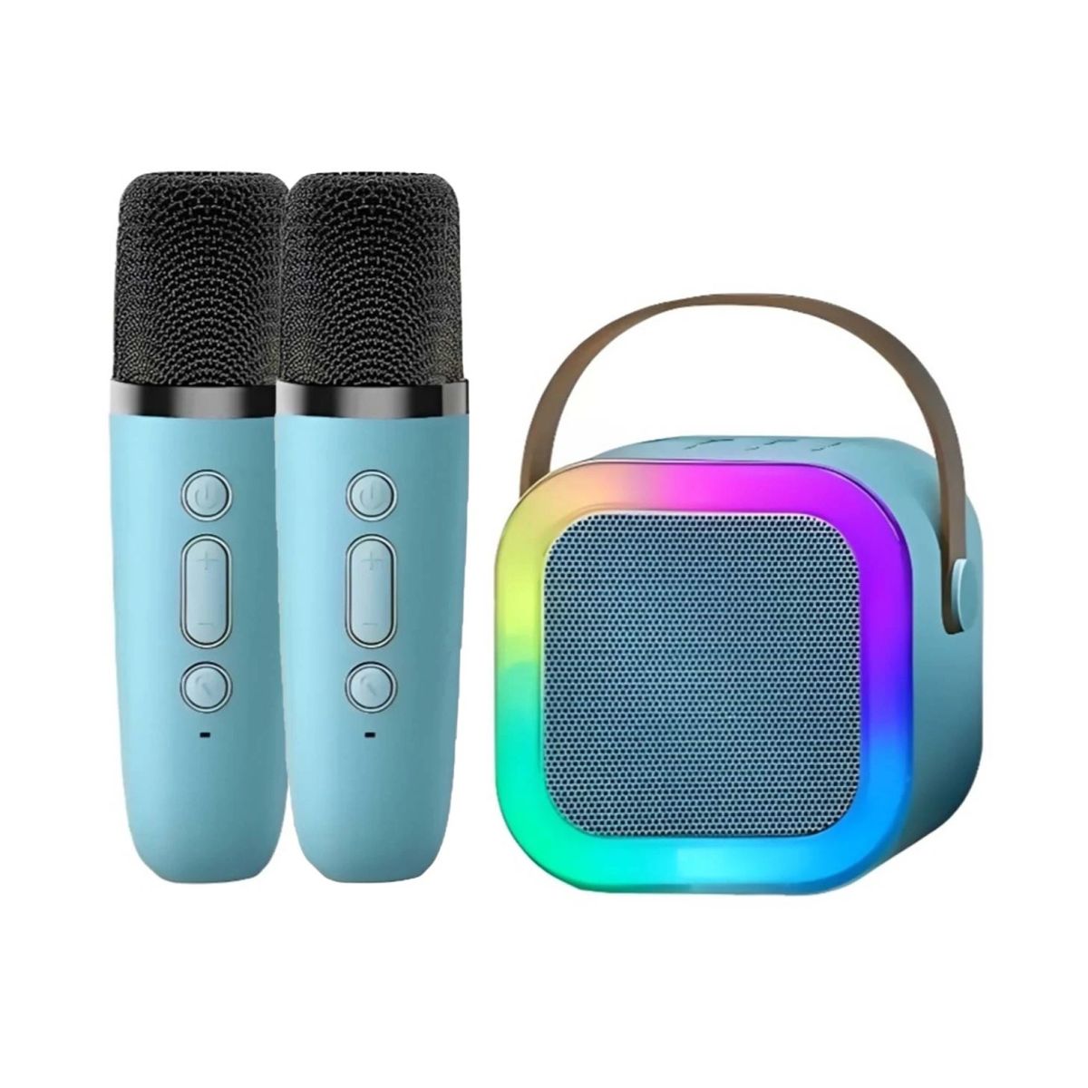 GENERICO - Kit Karaoke Parlante Mágico + 2 Micrófonos Inalámbricos K12