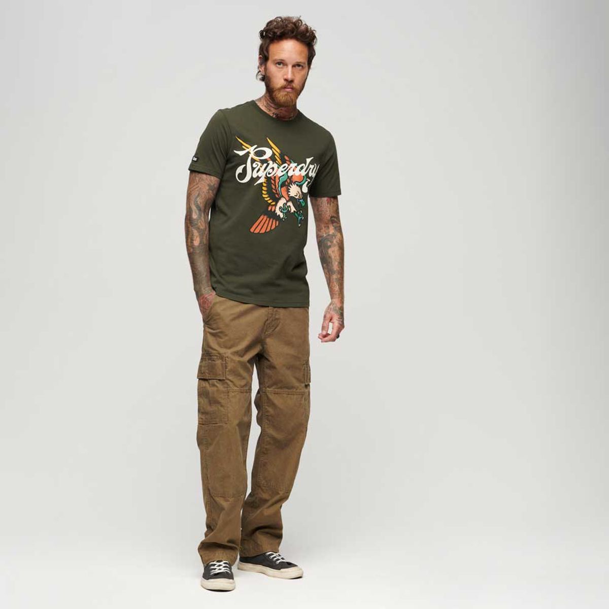 SUPERDRY - Camiseta Para Hombre Tattoo Script Graphic Superdry