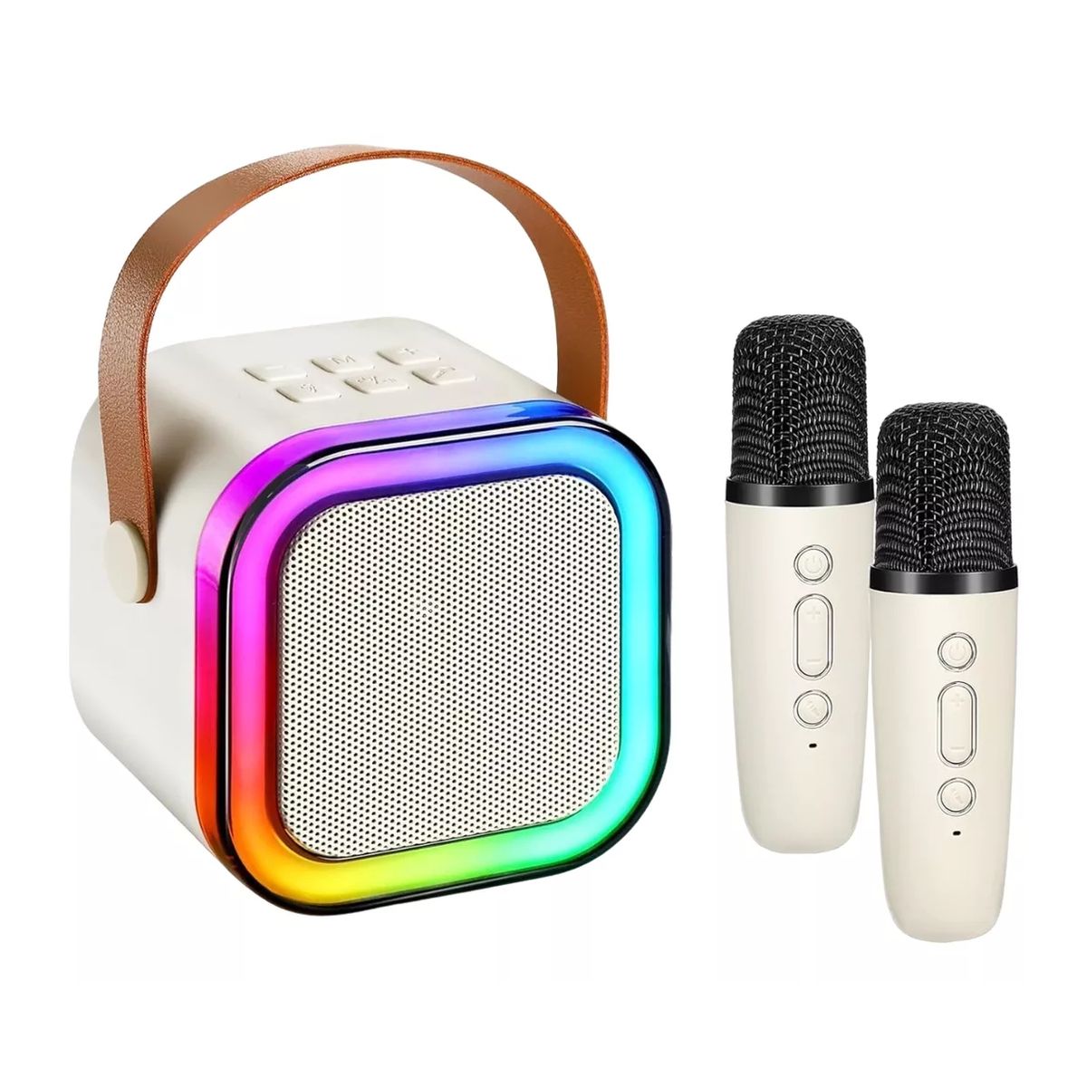 GENERICO - Set De Karaoke Portátil Para Niños Bluetooth 2microfonos K12