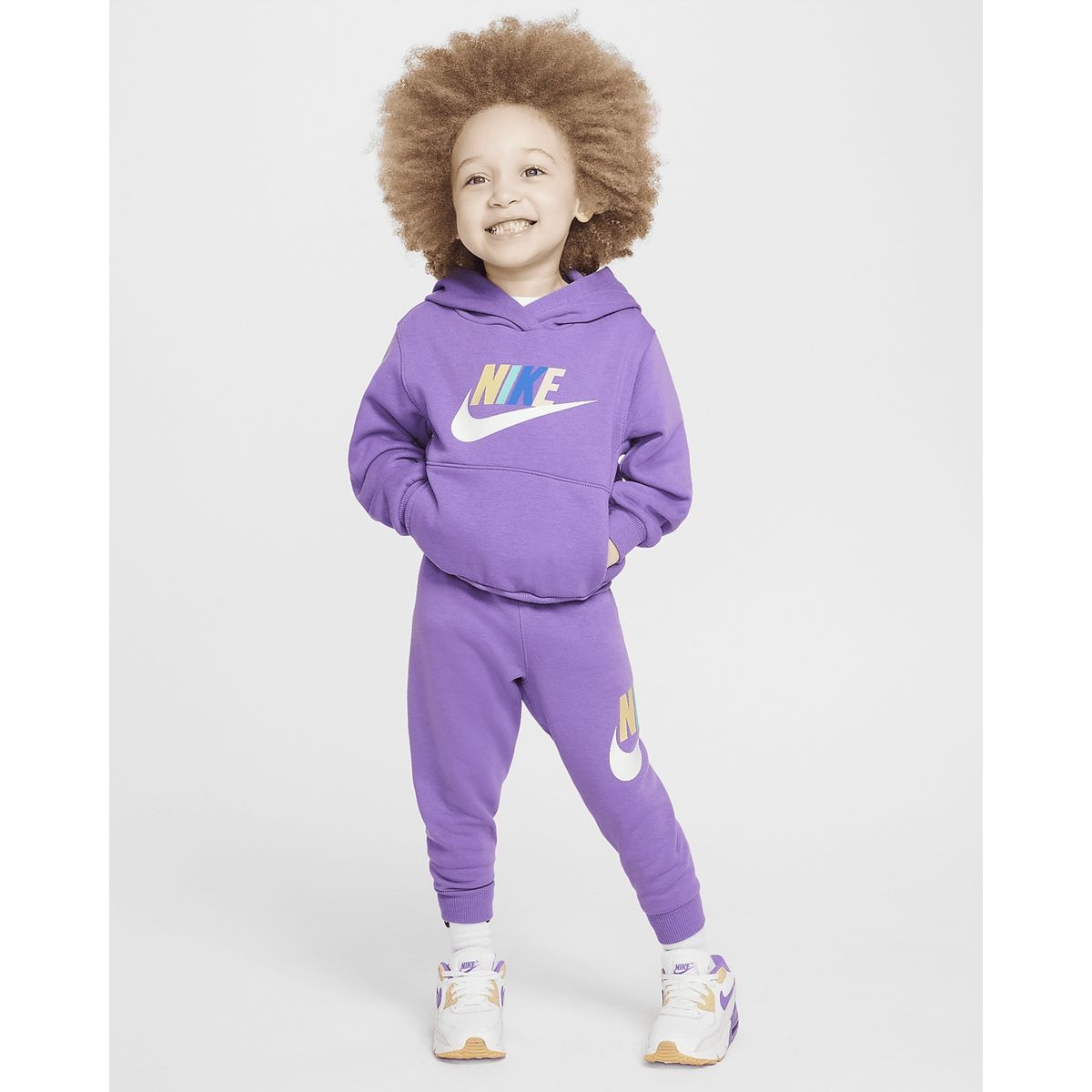 NIKE - SUDADERA CON CAPUCHA NIKE NIÑO PEQUEÑO CLUB FLEECE 76L135-PB7