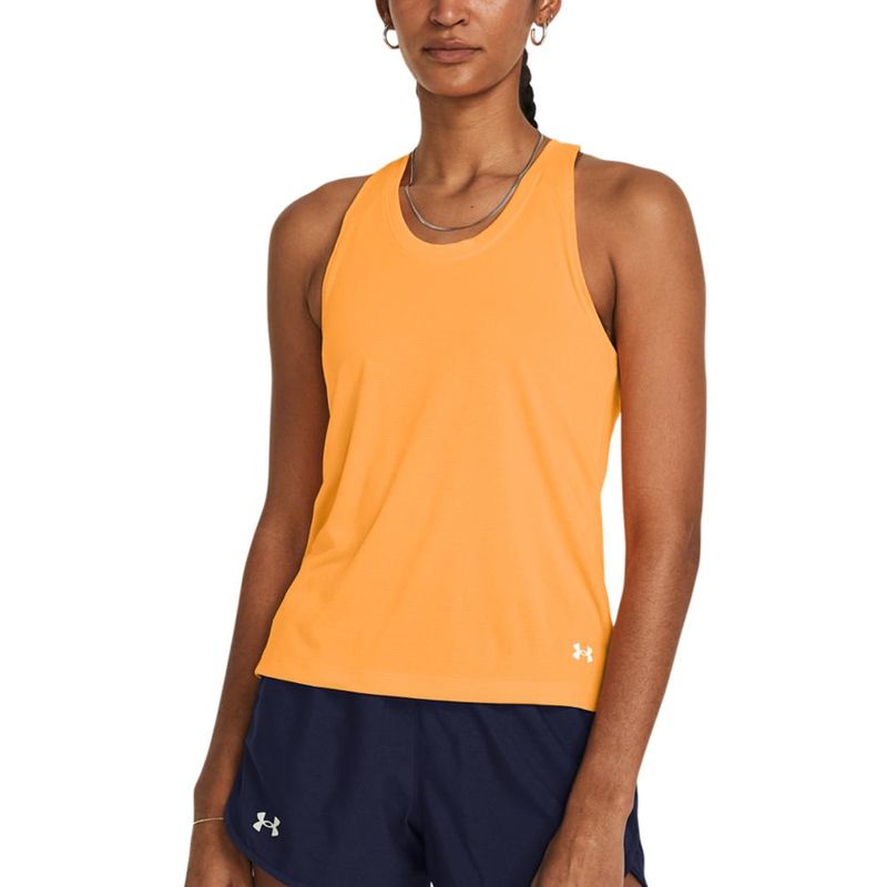 UNDER ARMOUR - Camiseta Esqueleto Under Armour Launch Singlet Mujer-Naranja