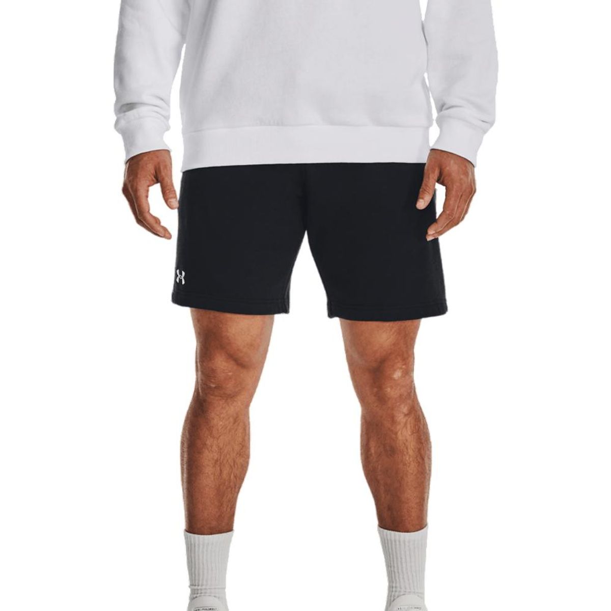 UNDER ARMOUR - Pantaloneta Under Armour Rival Fleece-Negro