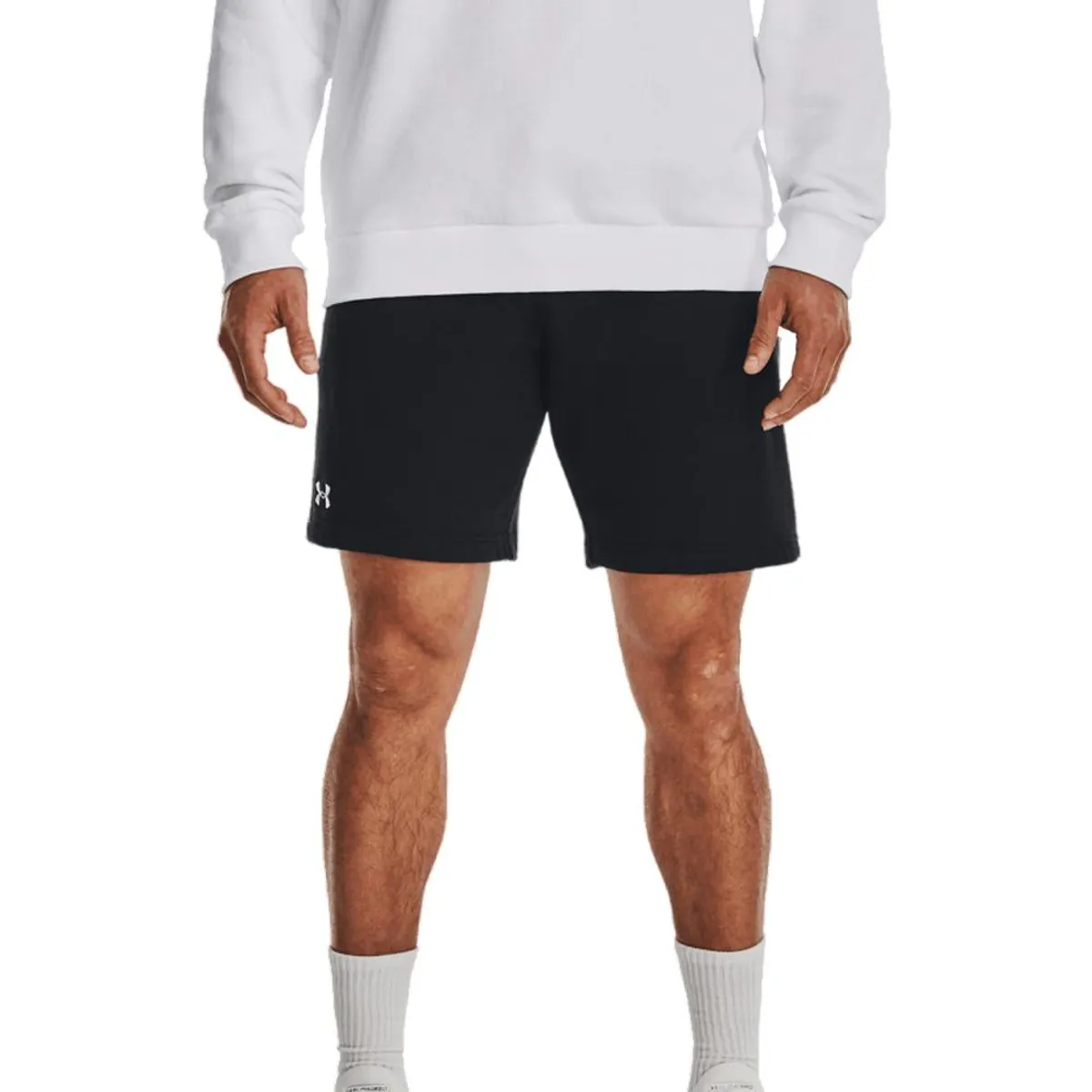 UNDER ARMOUR - Pantaloneta Under Armour Rival Fleece-Negro