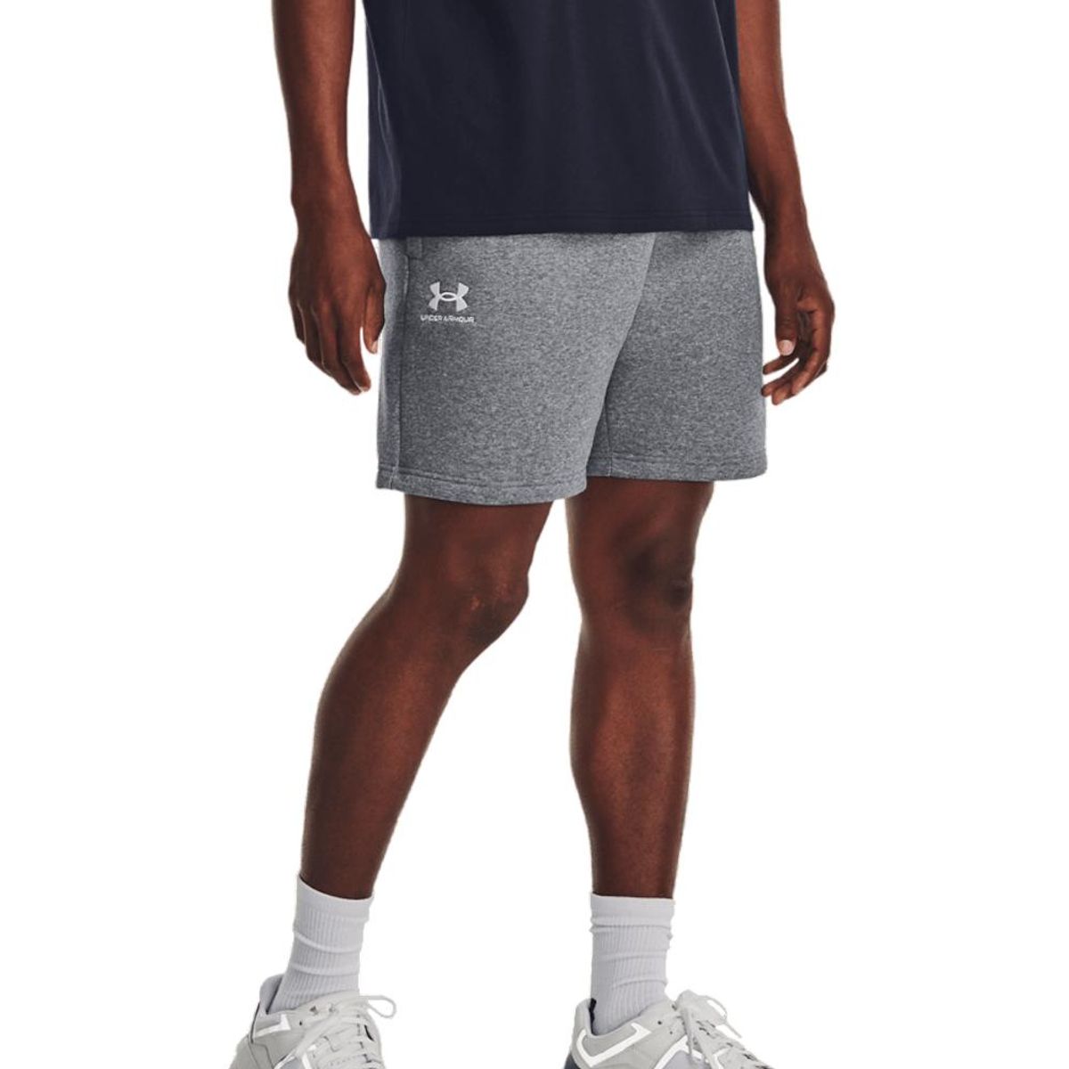 UNDER ARMOUR - Pantaloneta Under Armour Essential Flece-Gris