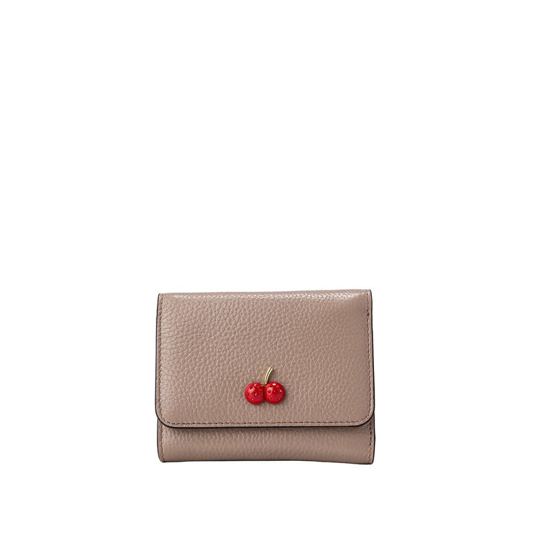 MARIO HERNANDEZ - Billetera Mediana Cherry Gris Sarah