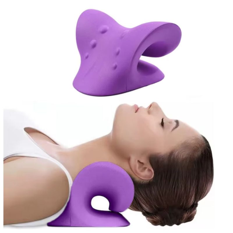 ONE PIXEL - Relajante Ergonómico para Cuello y Hombros Almohada Cervical Morado