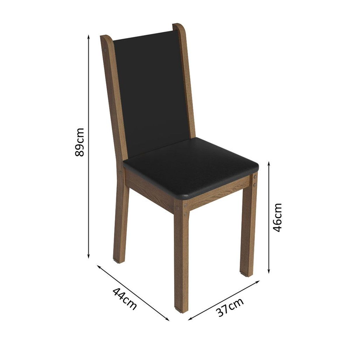 MADESA - Juego de Comedor Alana con 4 Sillas