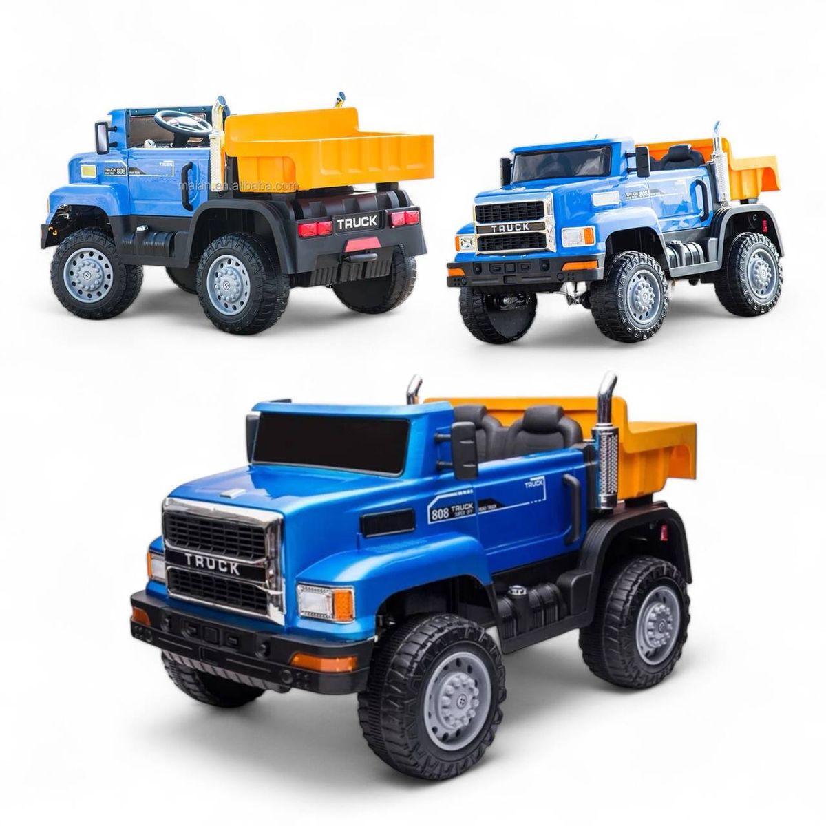 BRITOCHET - Carro montable Eléctrico Camion Niños 12V  C/Volco 4x4