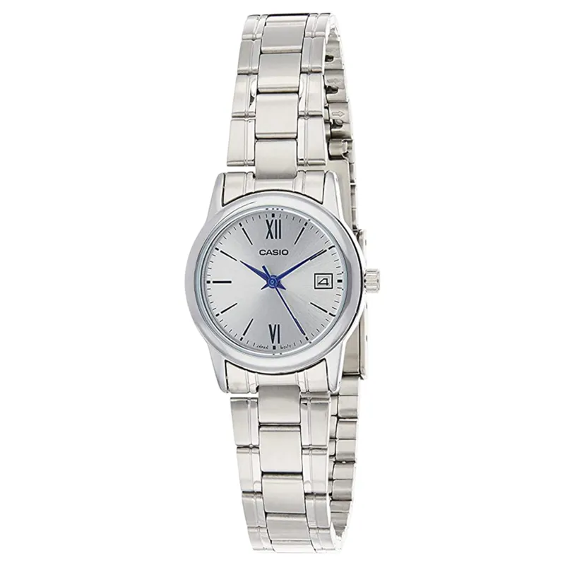 CASIO - Reloj Casio ltp-v002d-7b3 Dama Original-Plateado