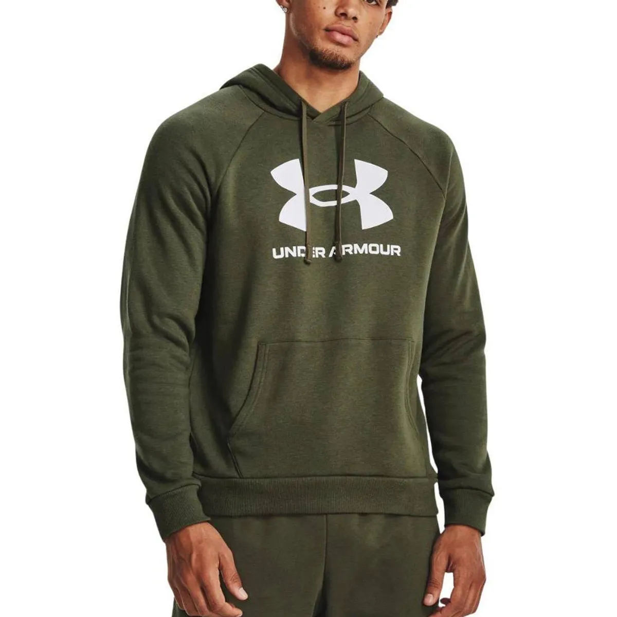 UNDER ARMOUR - Hoodie Under Armour Rival Fleece-Verde