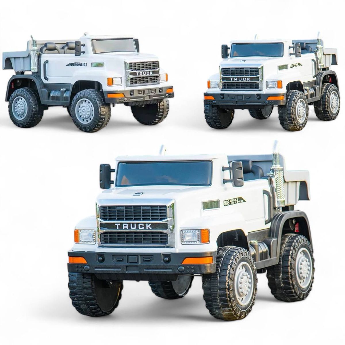 BRITOCHET - Carro montable Eléctrico Camion Niños 12V  C/Volco 4x4