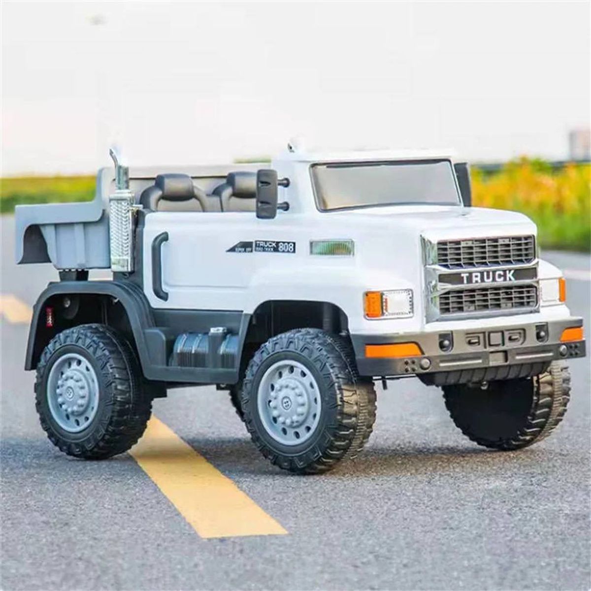 BRITOCHET - Carro montable Eléctrico Camion Niños 12V  C/Volco 4x4