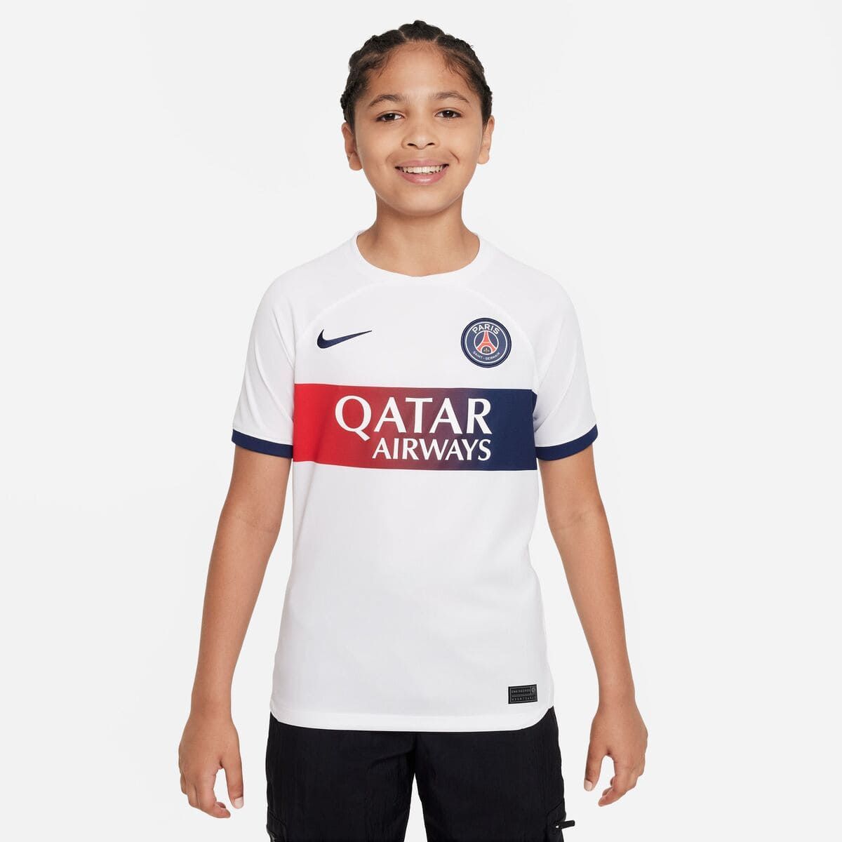 NIKE - Camiseta Niños Nike Paris Saint-Germain Away 23/24 Blanco