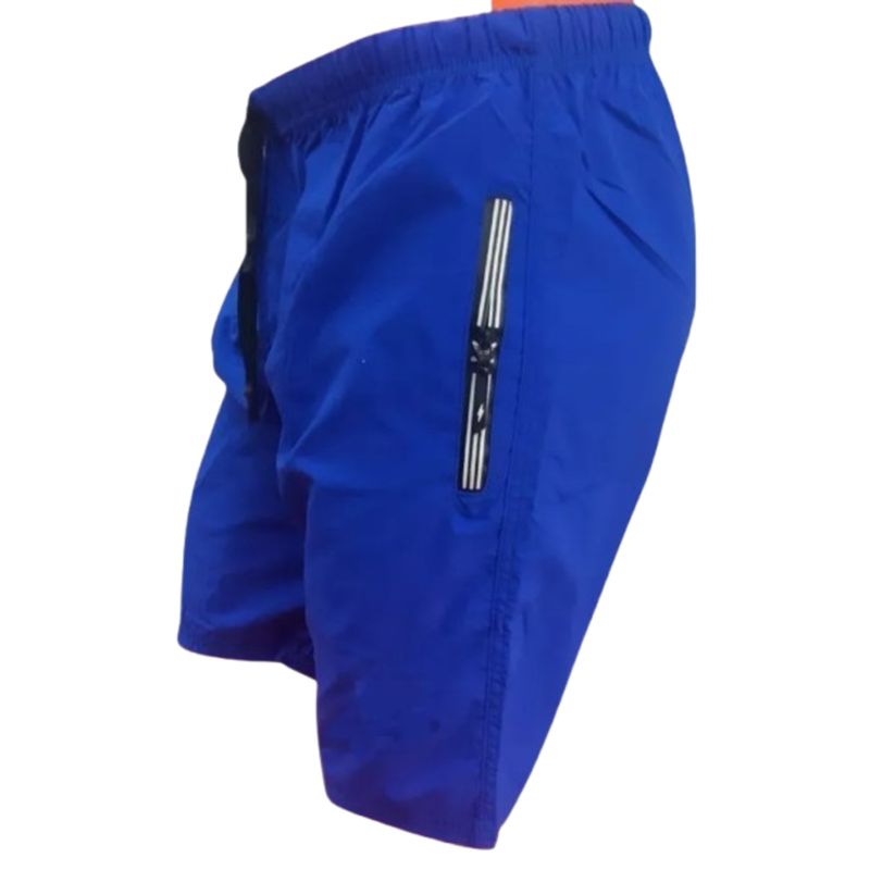GENERICO - pantaloneta hombre con bolsillos unicolor crermalleras secado rapido