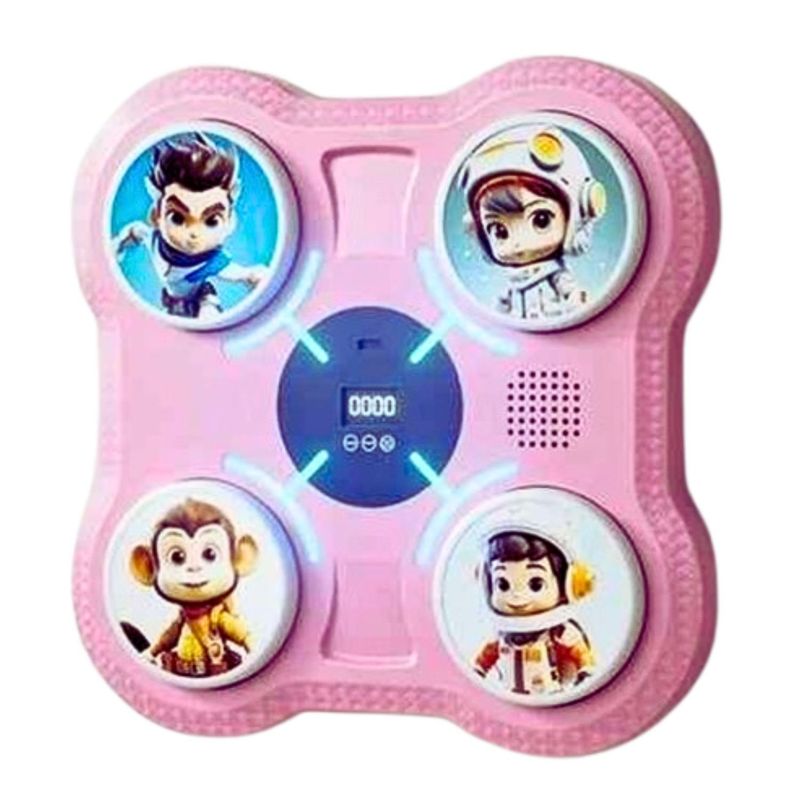 ONE PIXEL - Máquina de Boxeo Infantil Bluetooth con Guantes Rosa