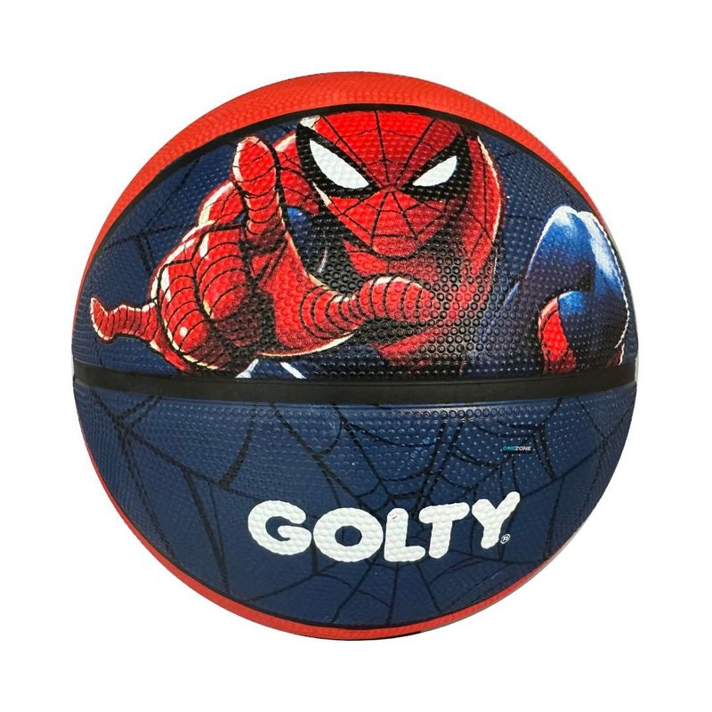 GOLTY - Balón Baloncesto Golty Compet Marvel Spiderman 5 Azul-rojo
