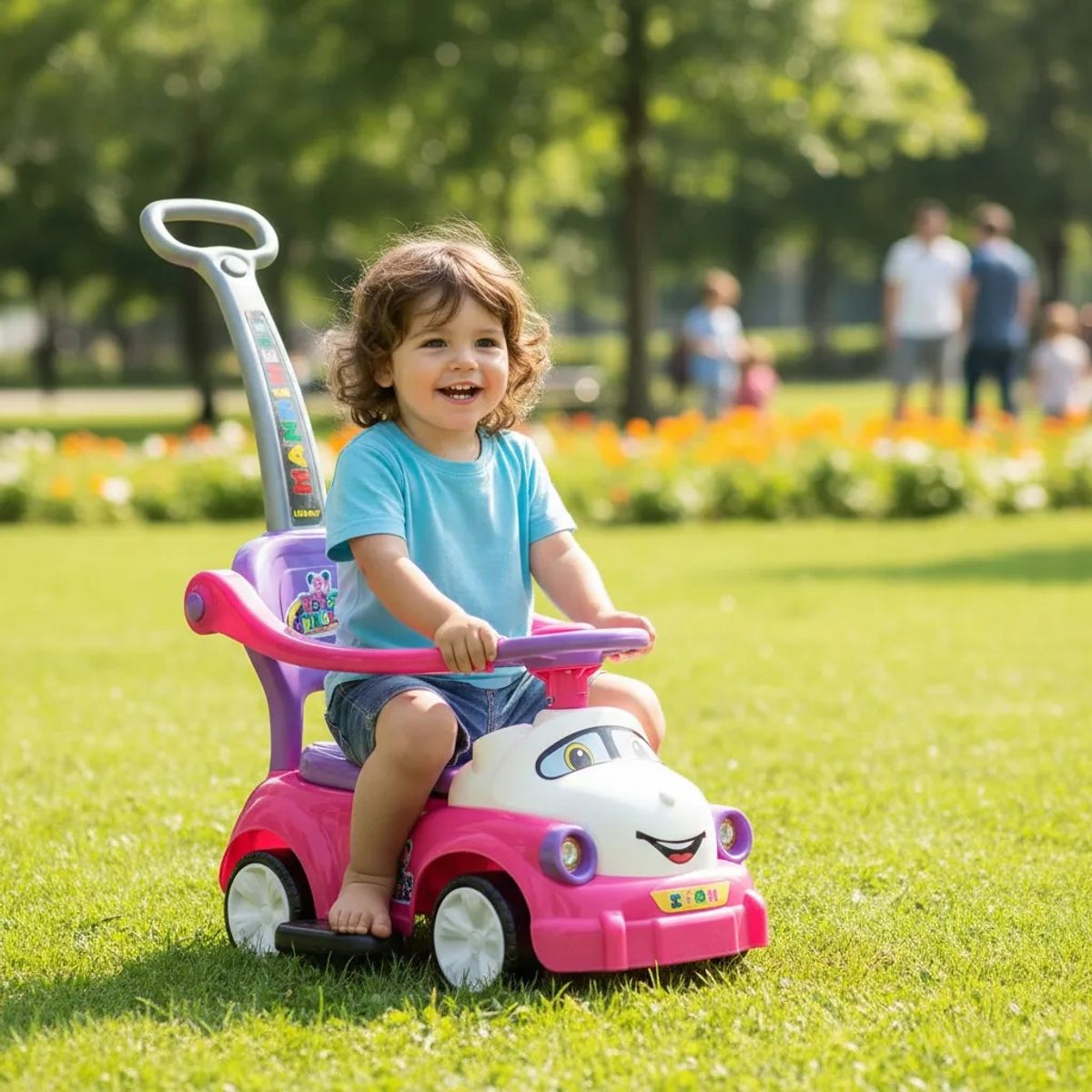 GENERICO - Carro Montable Paseador Infantil Juguete ROSADO