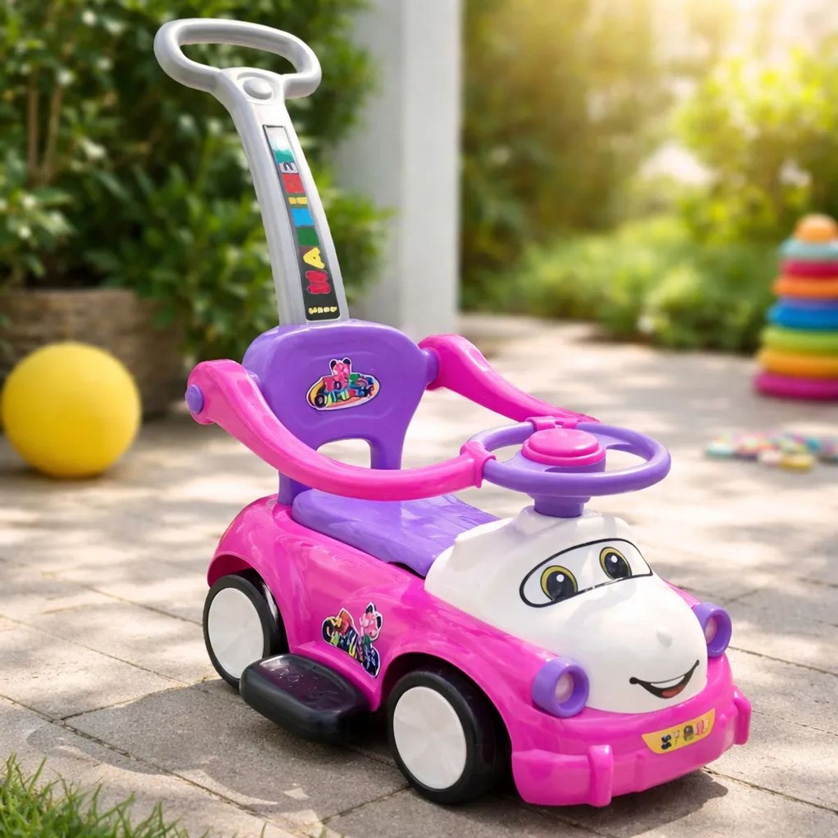 GENERICO - Carro Montable Paseador Infantil Juguete ROSADO