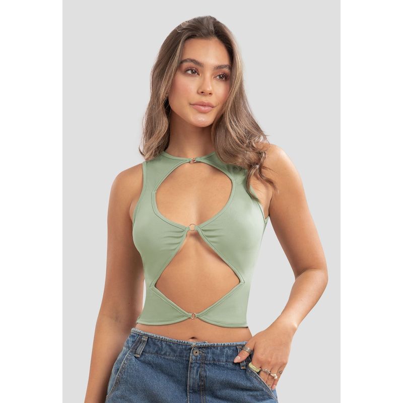 ATYPICAL - Blusa Mujer Verde Oliva Atypical 105694