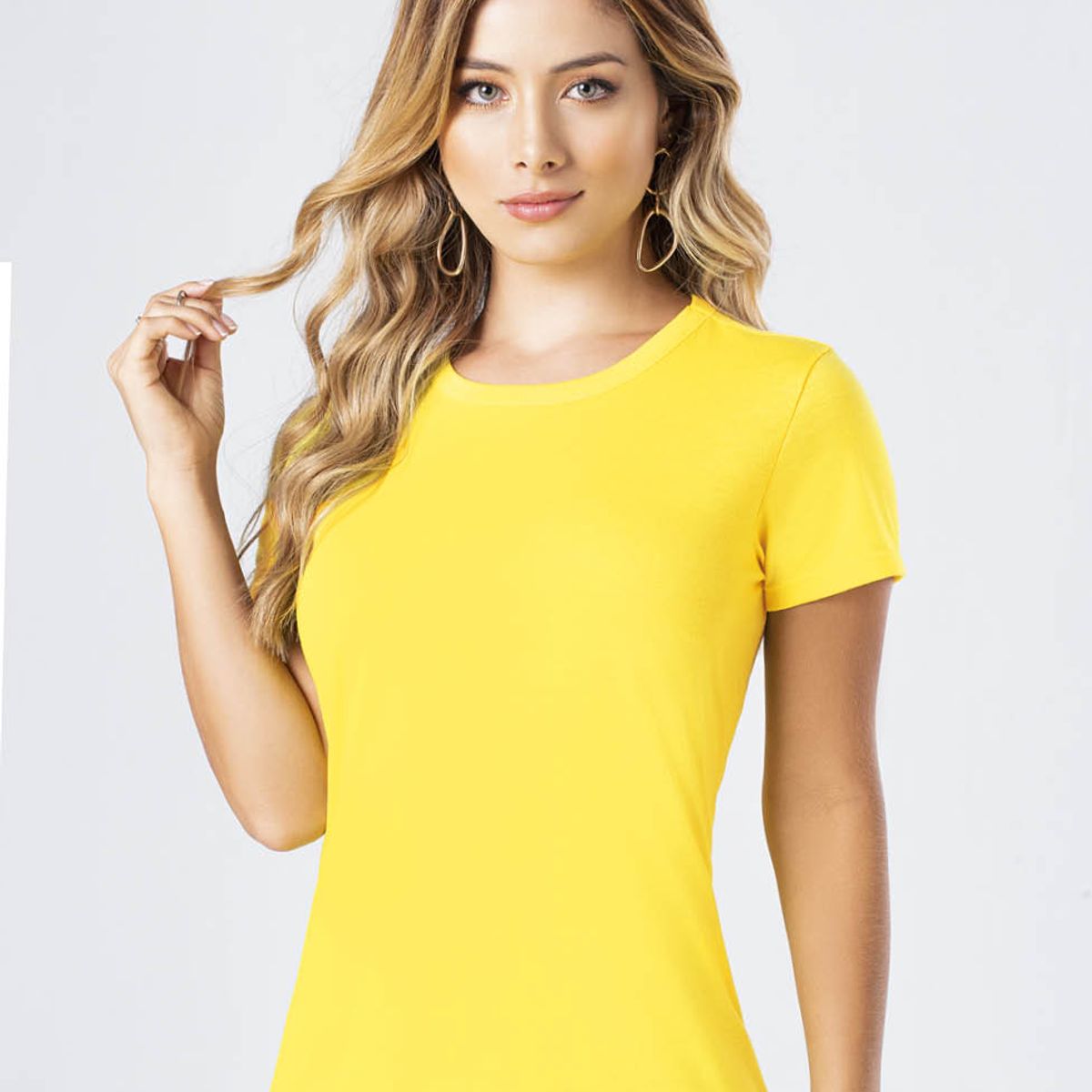 MARKETING PERSONAL - Camiseta Mujer Amarillo Pastel Mp 82961