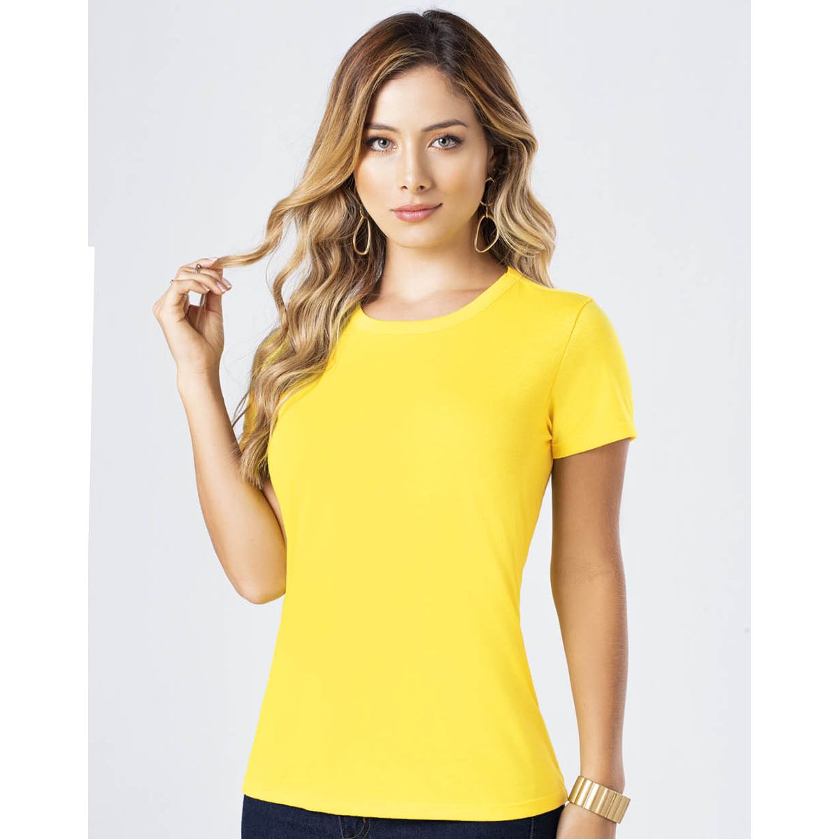 MARKETING PERSONAL - Camiseta Mujer Amarillo Pastel Mp 82961