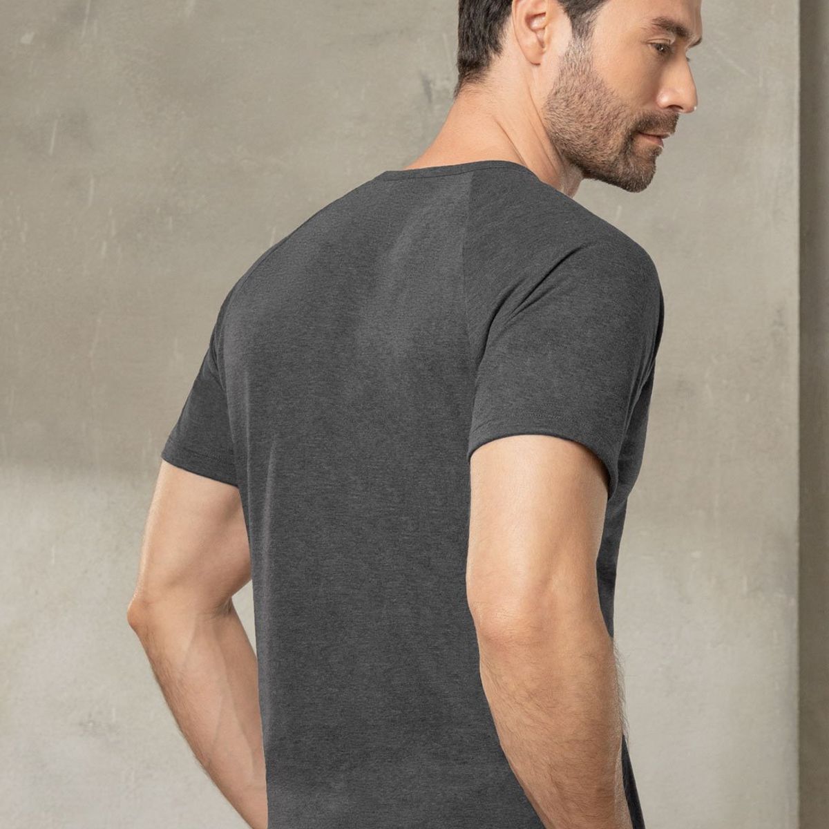 FORMAS INTIMAS - Camiseta Hombre Negro Cross FI 105946