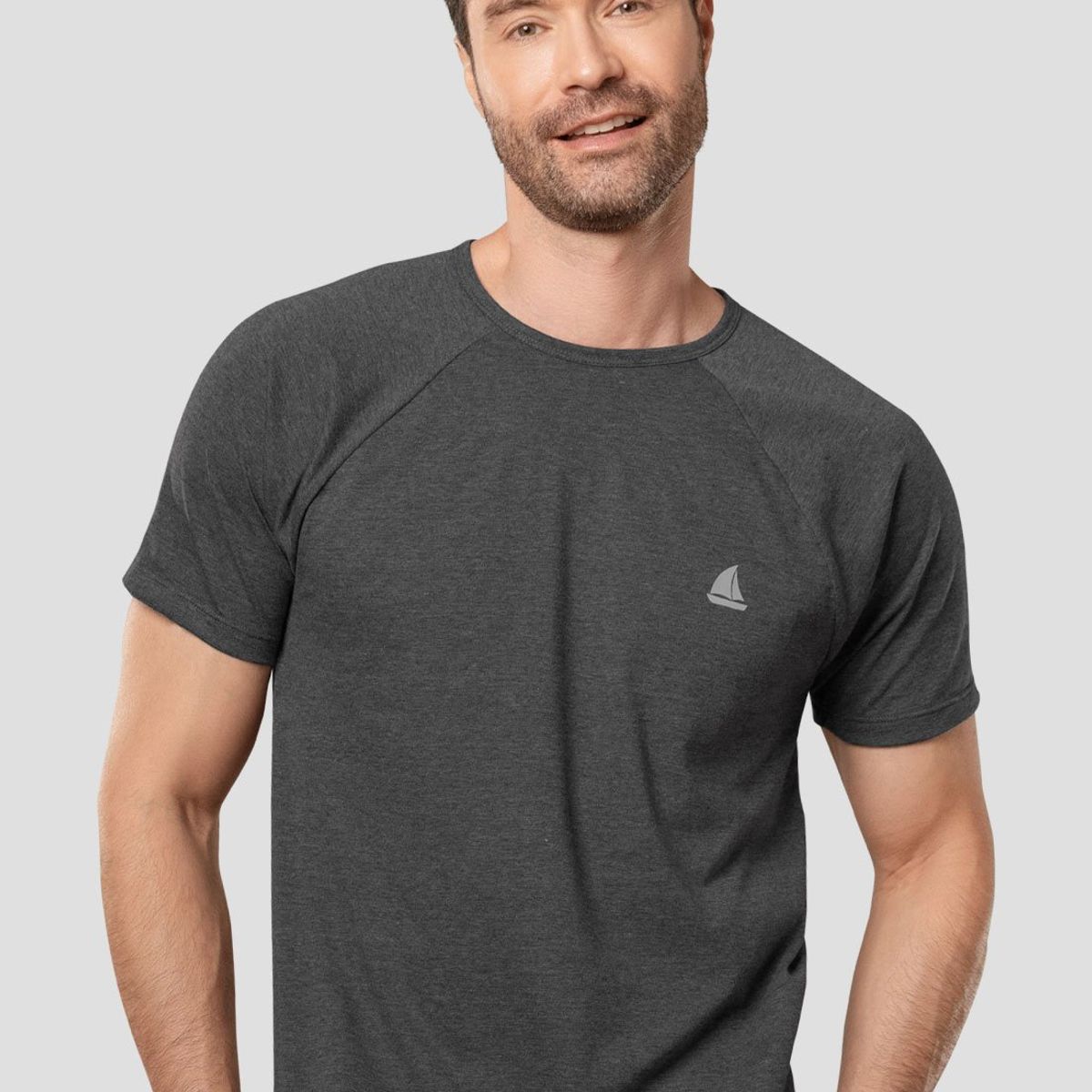 FORMAS INTIMAS - Camiseta Hombre Negro Cross FI 105946