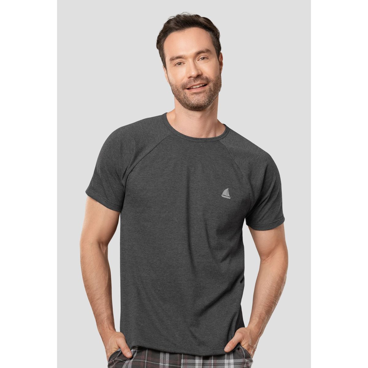 FORMAS INTIMAS - Camiseta Hombre Negro Cross FI 105946