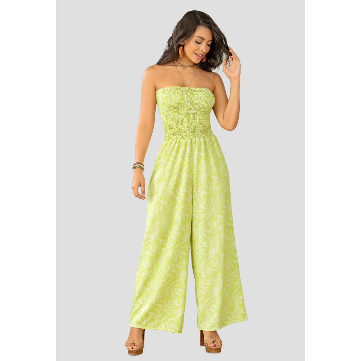 MARKETING PERSONAL - Enterizo Largo Mujer Estampado Mp 105895