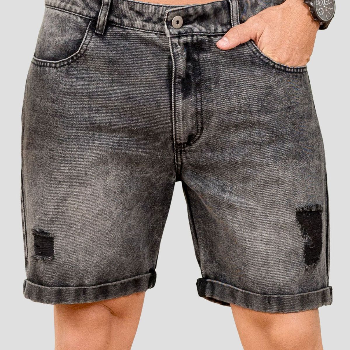 MARKETING PERSONAL - Bermuda Hombre Negro Mp 105534