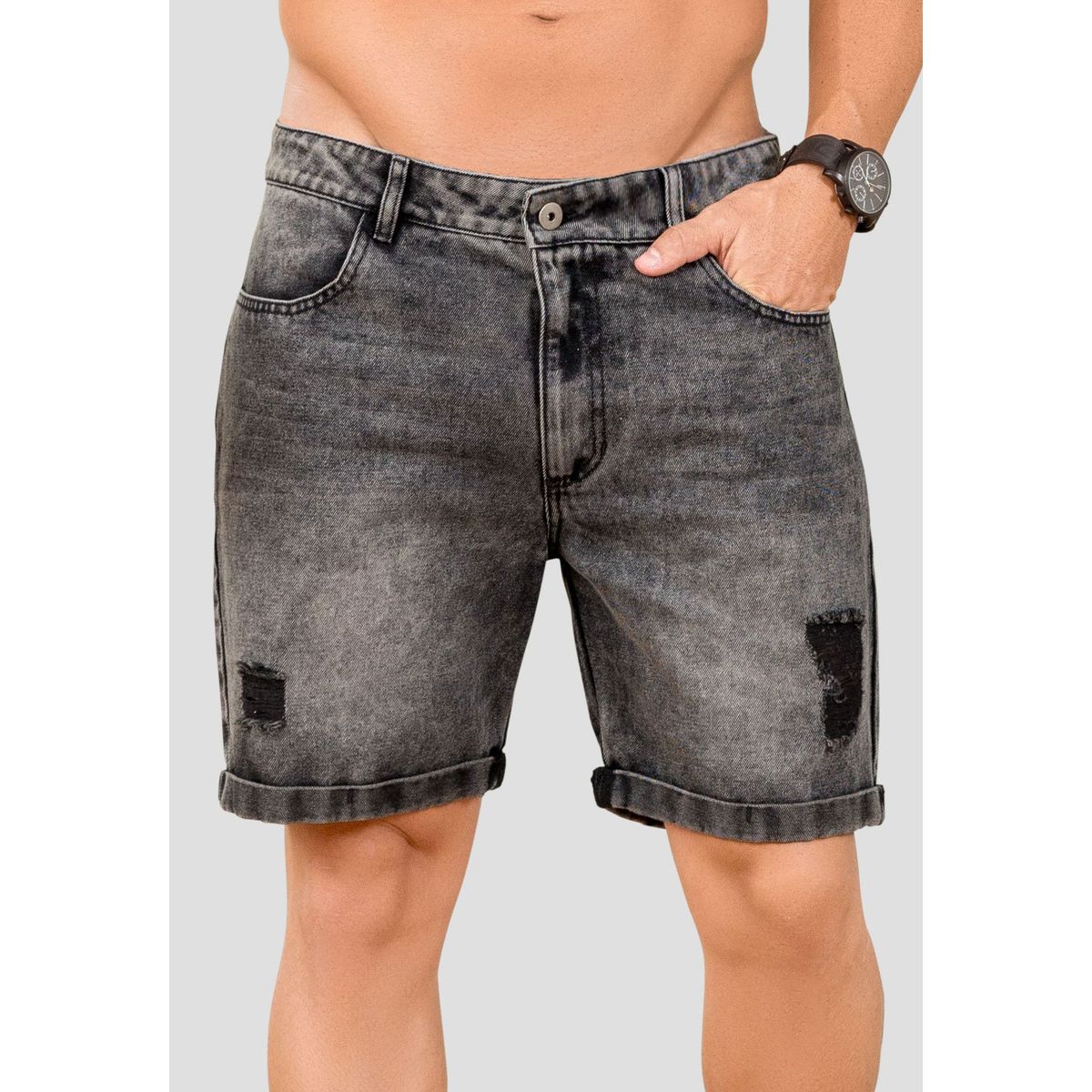 MARKETING PERSONAL - Bermuda Hombre Negro Mp 105534