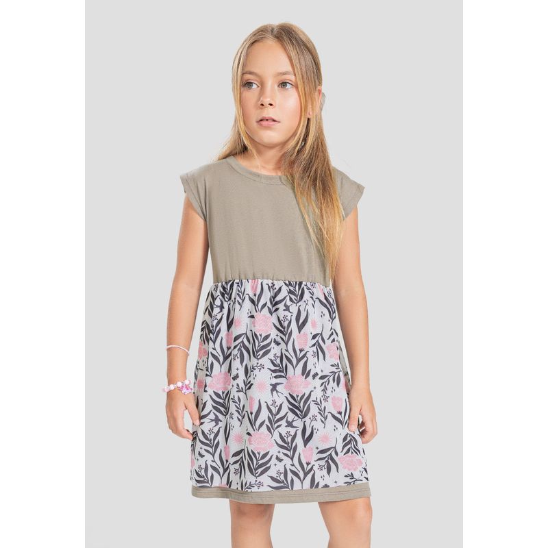 MARKETING PERSONAL - Vestido Infantil Femenino Taupe Mp 106230