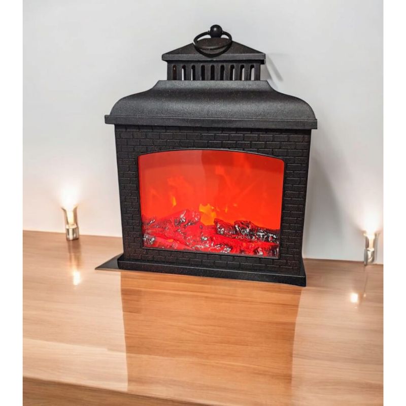 GENERICO - Simulación de chimenea lámpara portátil decoración Hogar