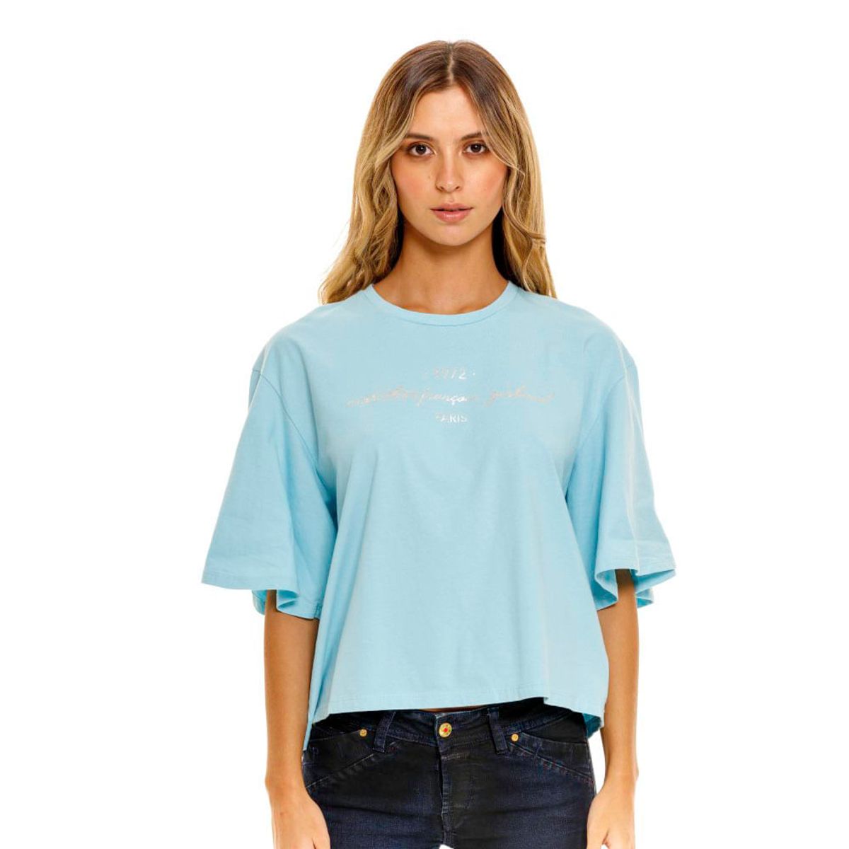 MARITHE FRANCOIS GIRBAUD - Camiseta Manga Corta Para Mujer  Girbaud