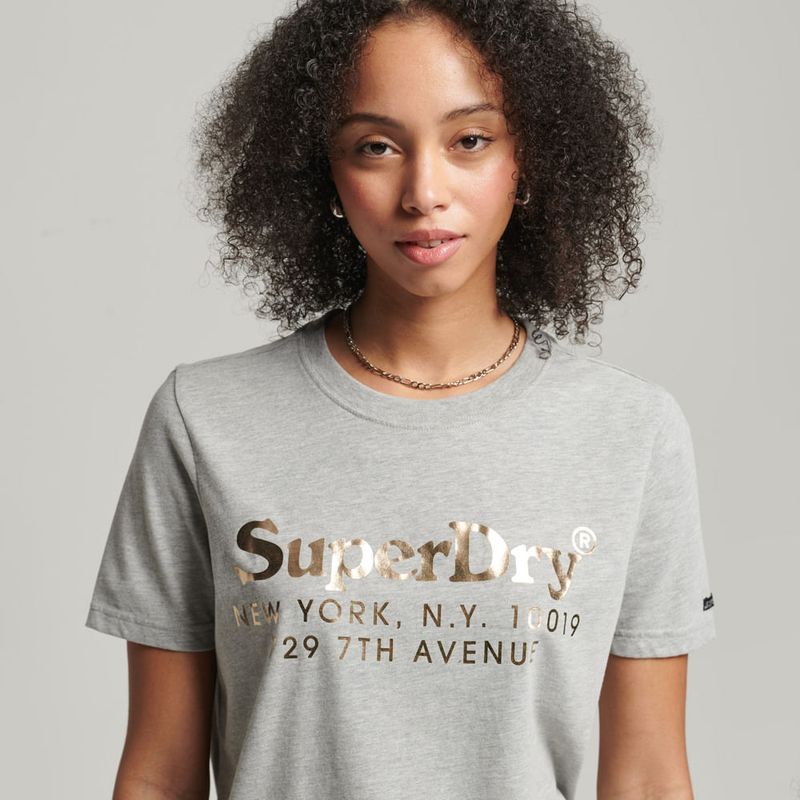 SUPERDRY - Camiseta Para Mujer Vintage Venue Interest Tee Superdry