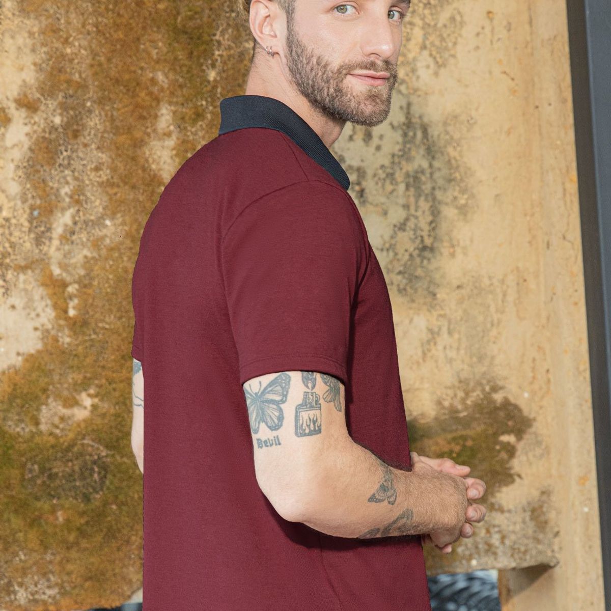 RUTTA - Polo Hombre Vinotinto Rutta 106203